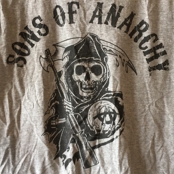 🌞 3/15$ Sons Of Anarchy Reaper Skeleton Tee - L - Picture 2 of 4